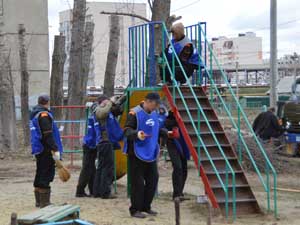 На улице Клары Цеткин наступила "Зеленая весна"