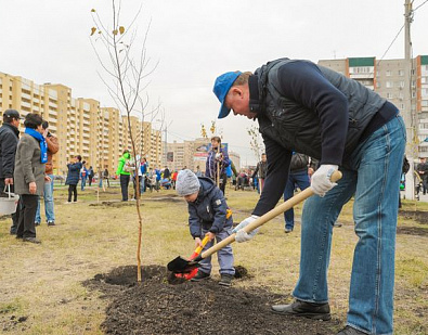 В микрорайоне ГПЗ-24 благодаря помощи Вадима Супикова появился новый сквер
